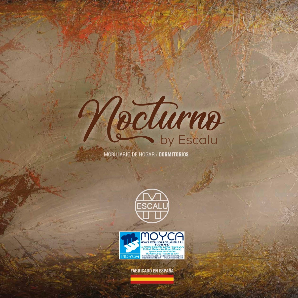 portada del catálogo de dormitorios titulado Nocturno de la empresa de muebles Escalu